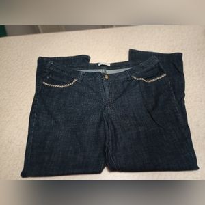 Lee Slender Secret Lower On The Waist Jeans Womens Boot Cut Plus 24W Blue Jeans